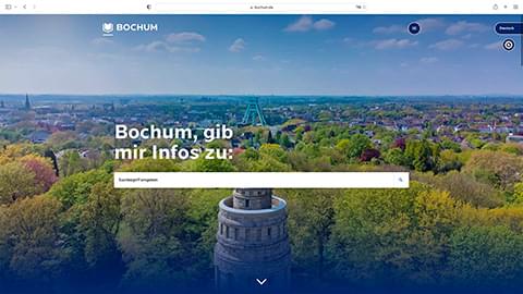 Screenshot der Website www.bochum.de