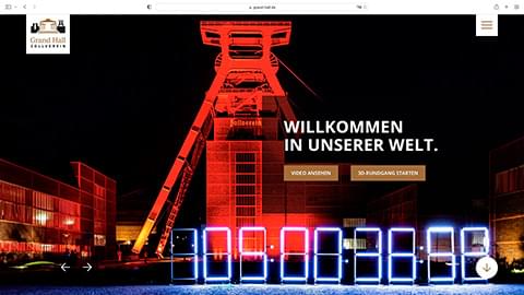 Screenshot der Website www.grand-hall.de